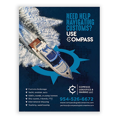 Flyer Designs for logistics & marine