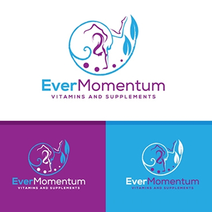 Abstract Logo design for vitamins & supplement Ever momentum