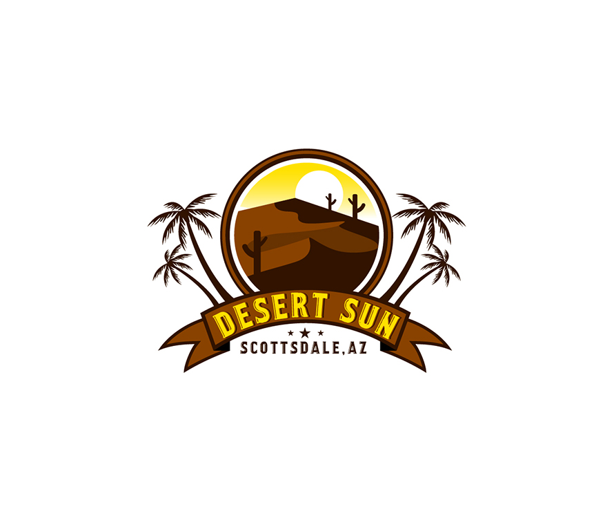 Emblem Business Logo Design for Desert Sun
