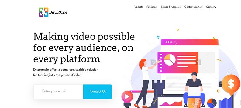 Graphical-uiux web design for Video platform