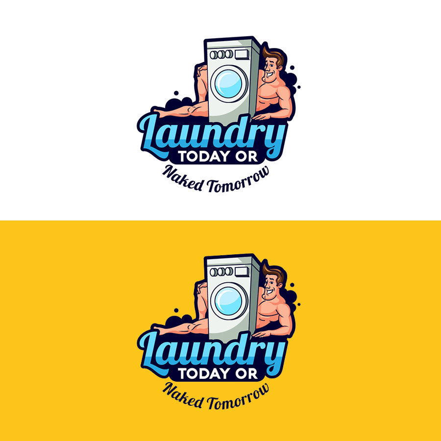 Illustration Logo Designs for laundry service