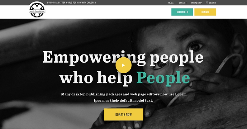 Landing Page web Design for empowering people
