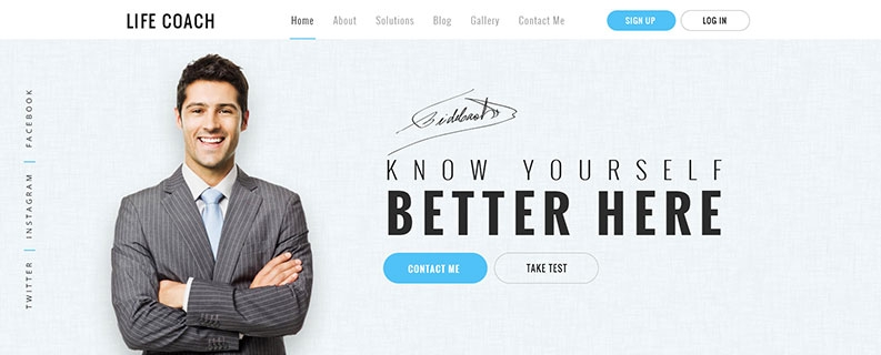 Website designs for Life coach -Lifecoachlokesh