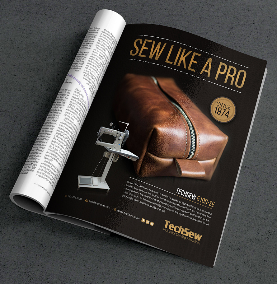Magazine design for industrial sewing machine