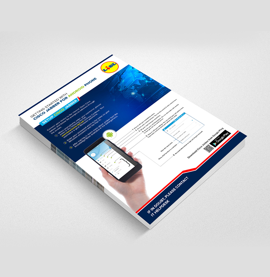 Leaflets Design for cisco jabber -android phone