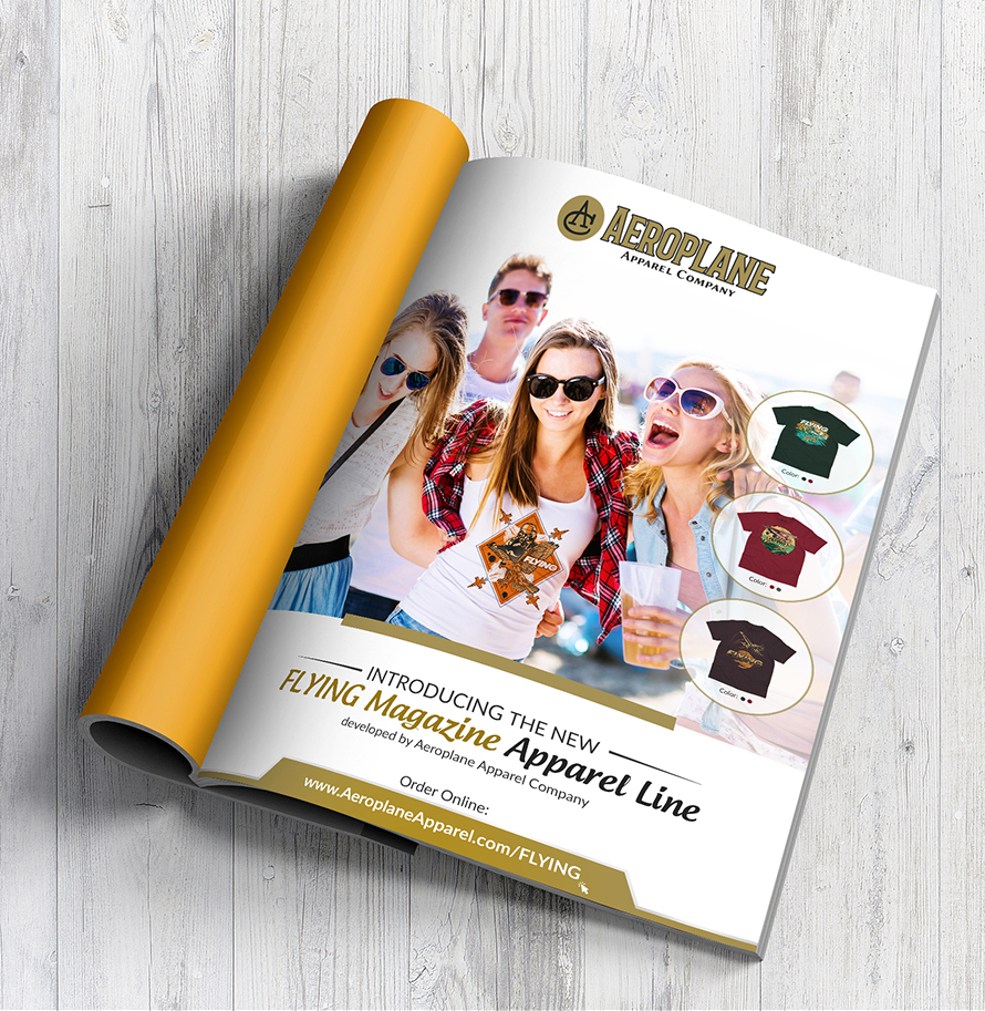 Magazine designs for Apparel Company