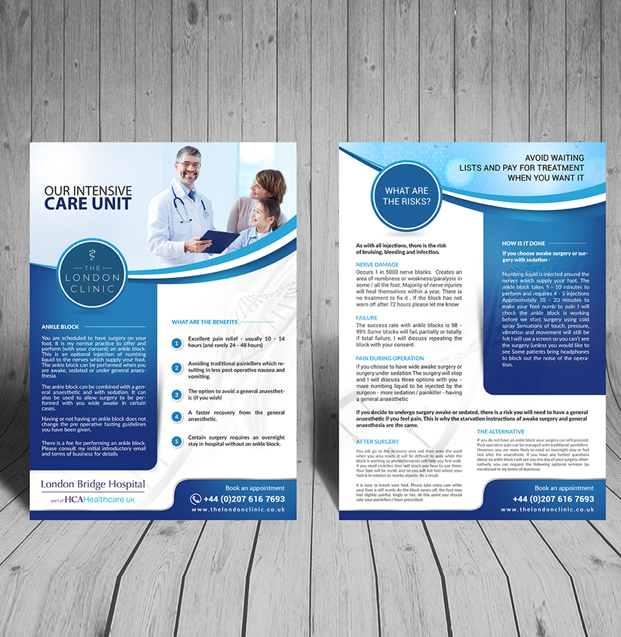 Leaflets Design for London clinics