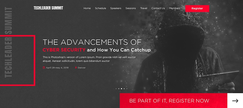 Modern and clean web Design for cyber security
