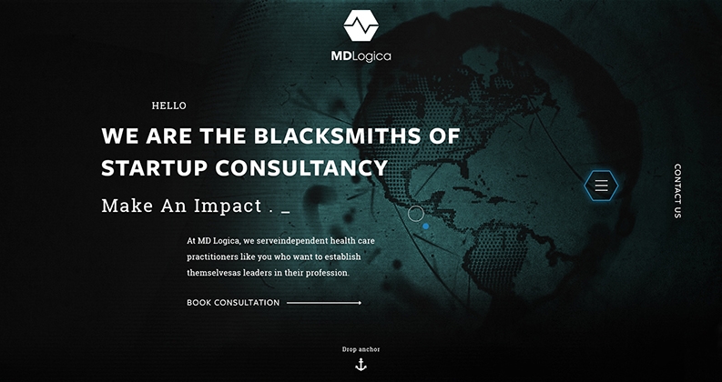 Parallax web Design for consultancy