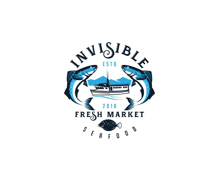 Illustration Logo Designs for seafood & fresh fish market