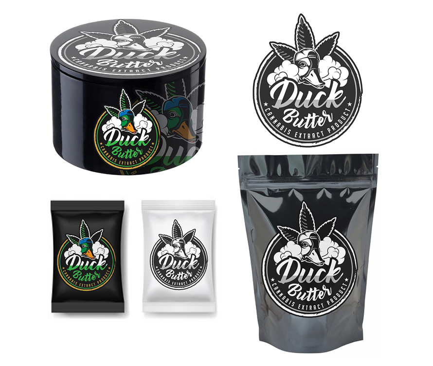 Illustration Logo Designs for cannabis extract product