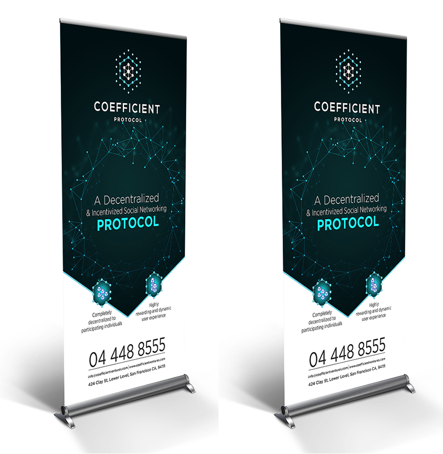 Standee designs for Coefficient Protocol