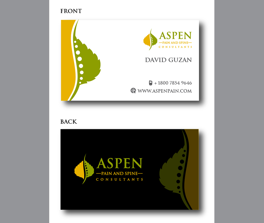 Business Stationery Design for pain & spine consultant