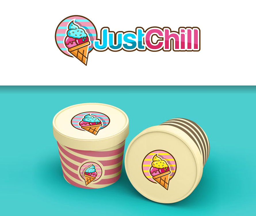 Iconic logo & label design for Ice cream