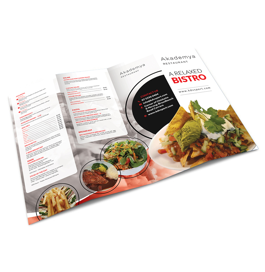 Brochure Design for restaurant