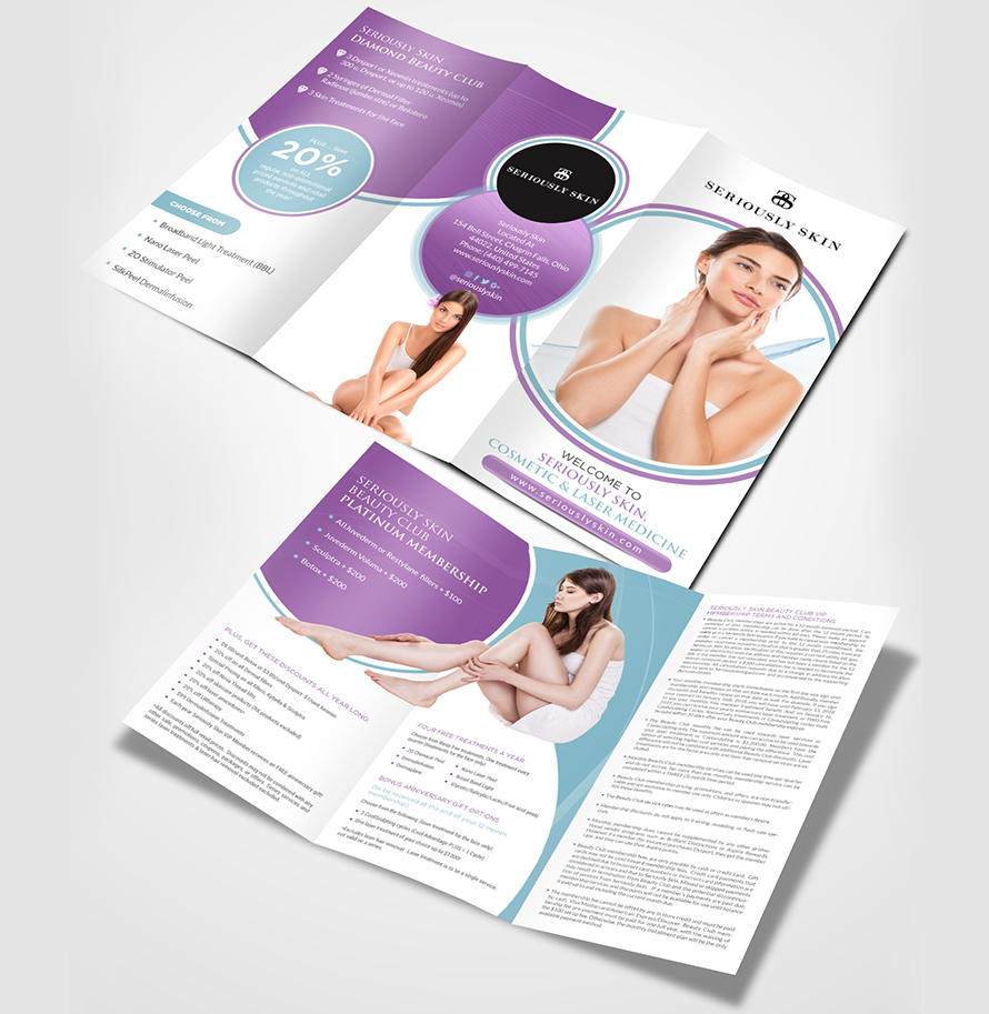 Brochure Design for cosmetic & laser medicine