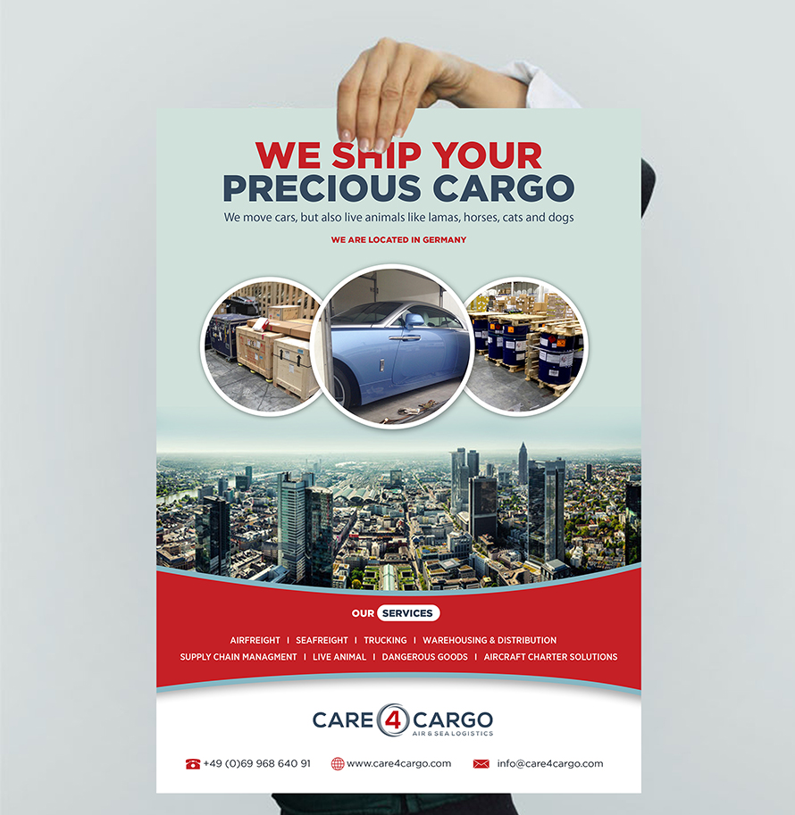 Leaflet Designs for cargo service