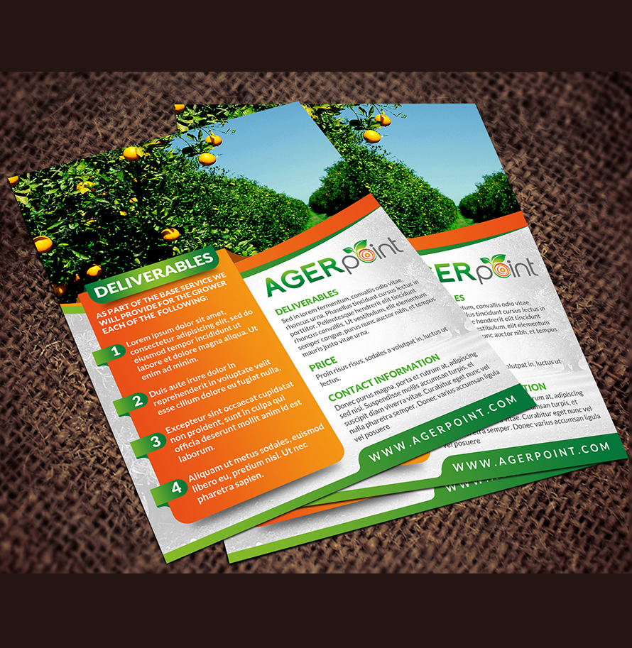 Leaflet Designs for growers of fruit bearing trees and vines