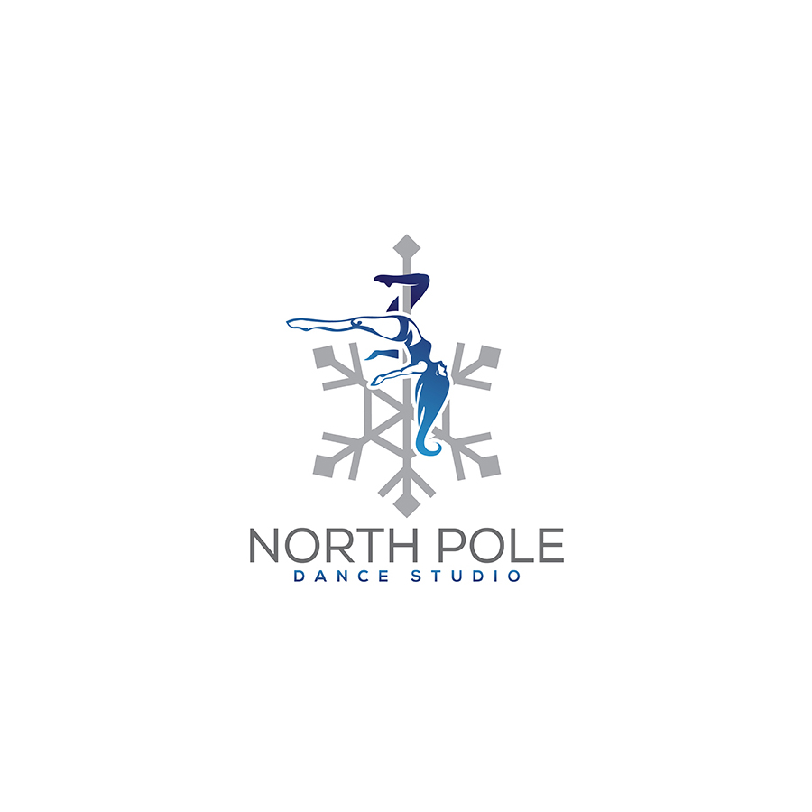Iconic logo designs for North pole dance studio