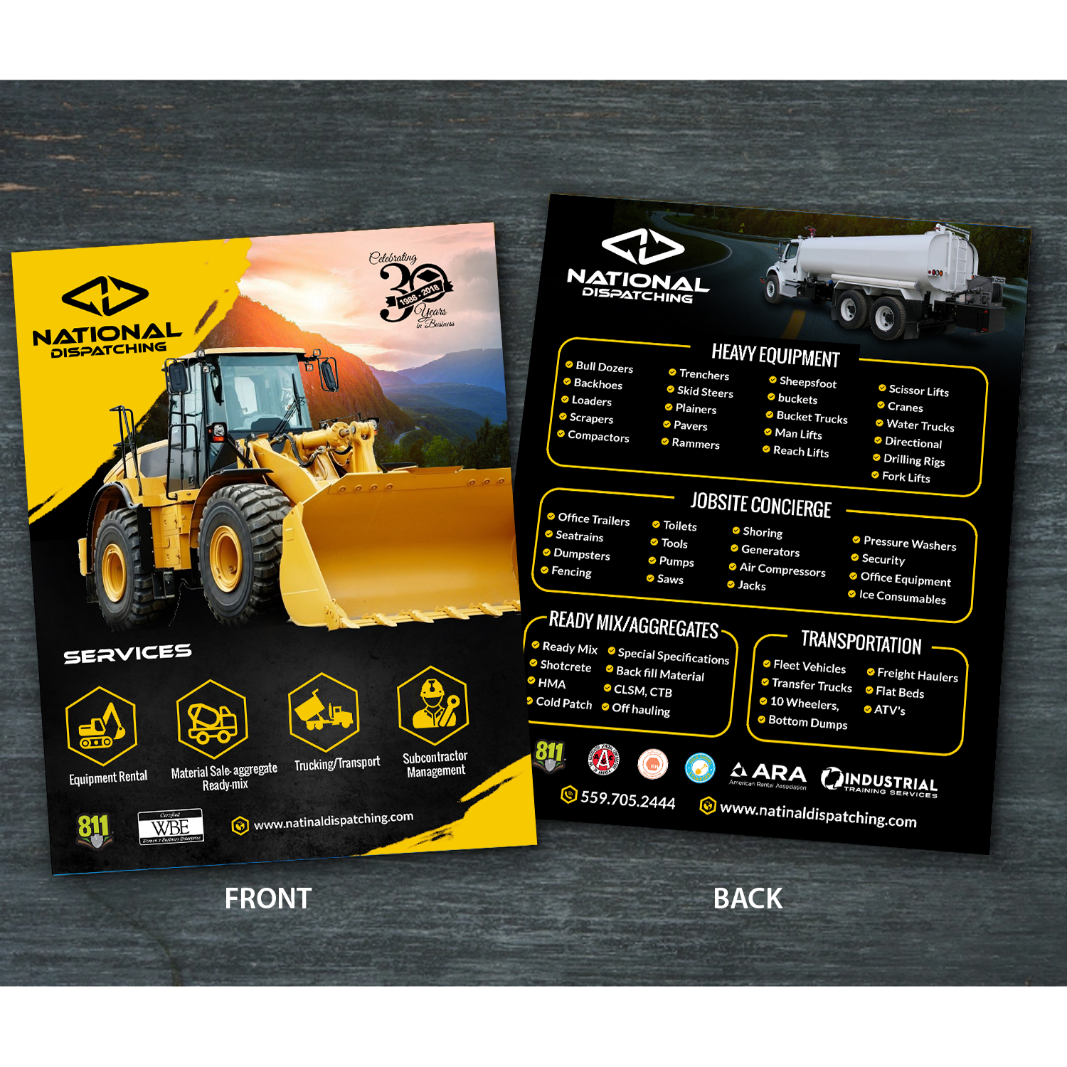 Flyer Designs for Trucking Transport