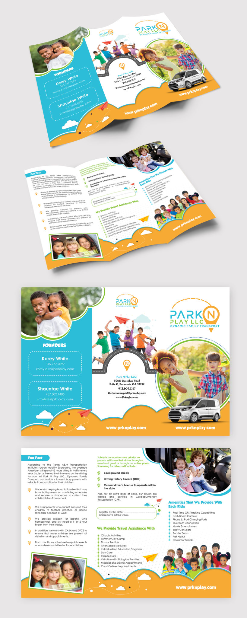 Brochure Designs for Family Transport