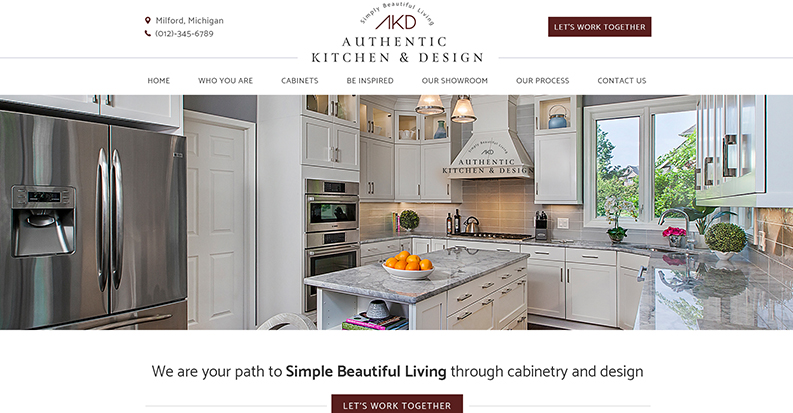 website designs for Authentic kitchen designs