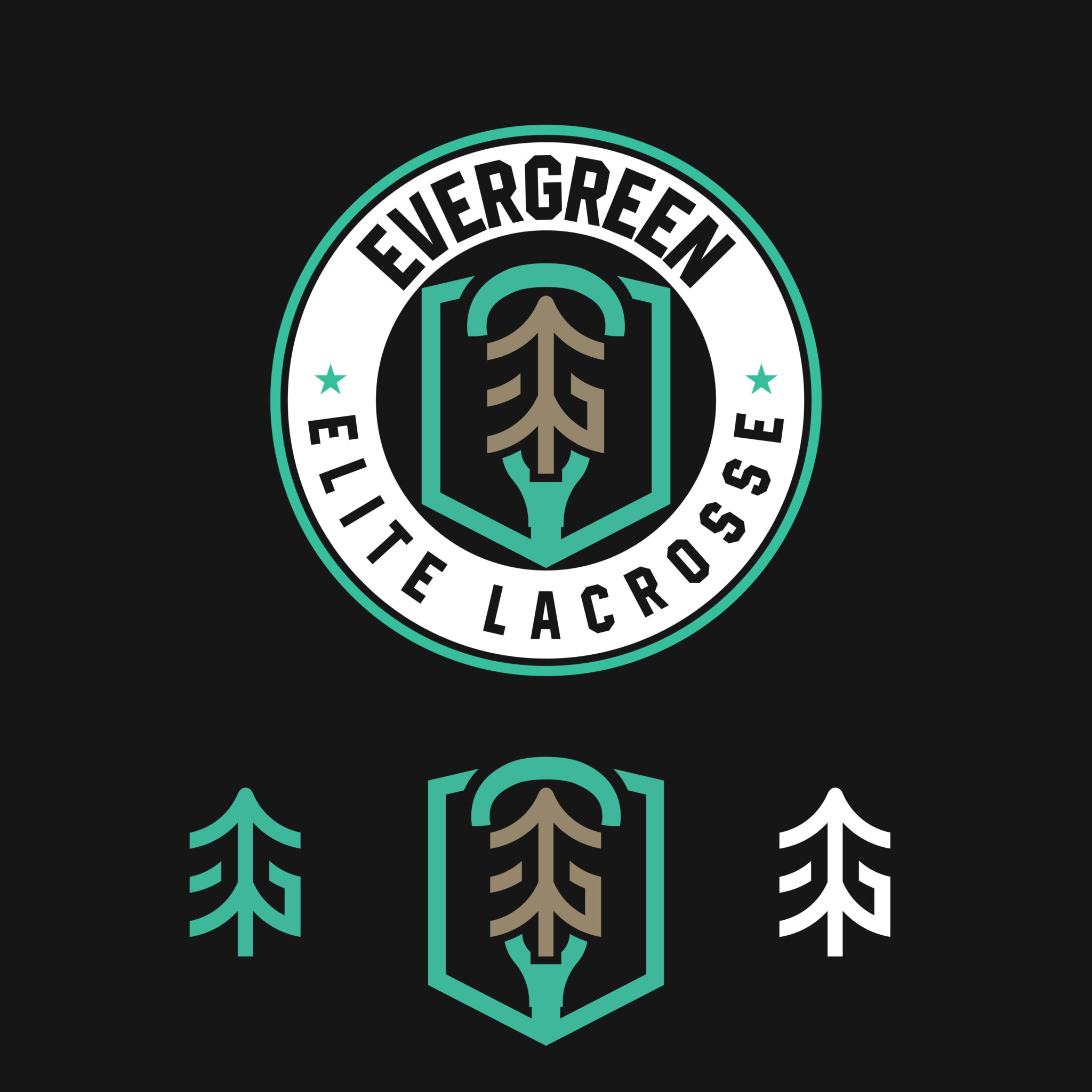 Emblem Logo Design for Evergreen