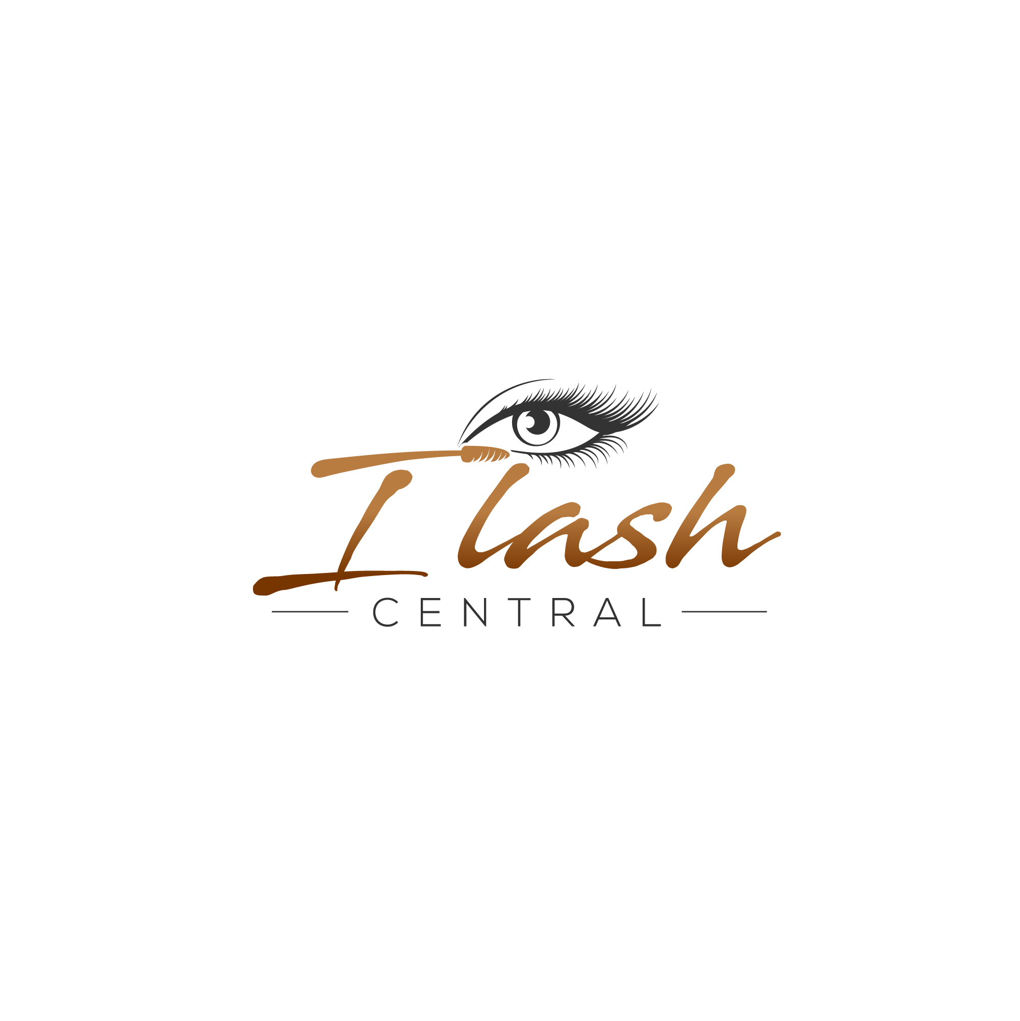 Text based Logo Designs for I Lash central