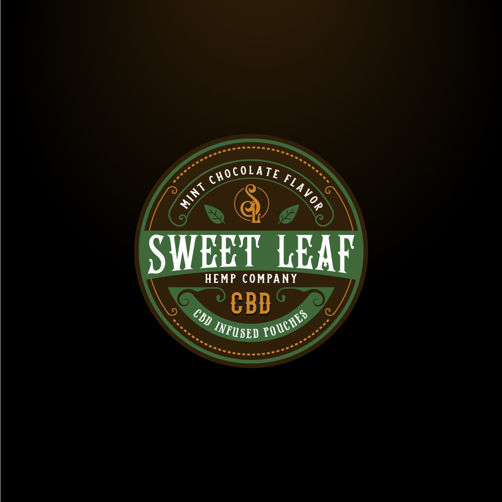 Emblem Logo Design for Sweet Leaf