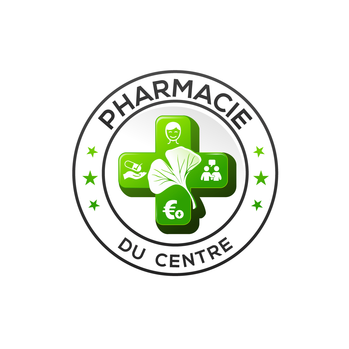 Emblem Logo Design for pharmacie