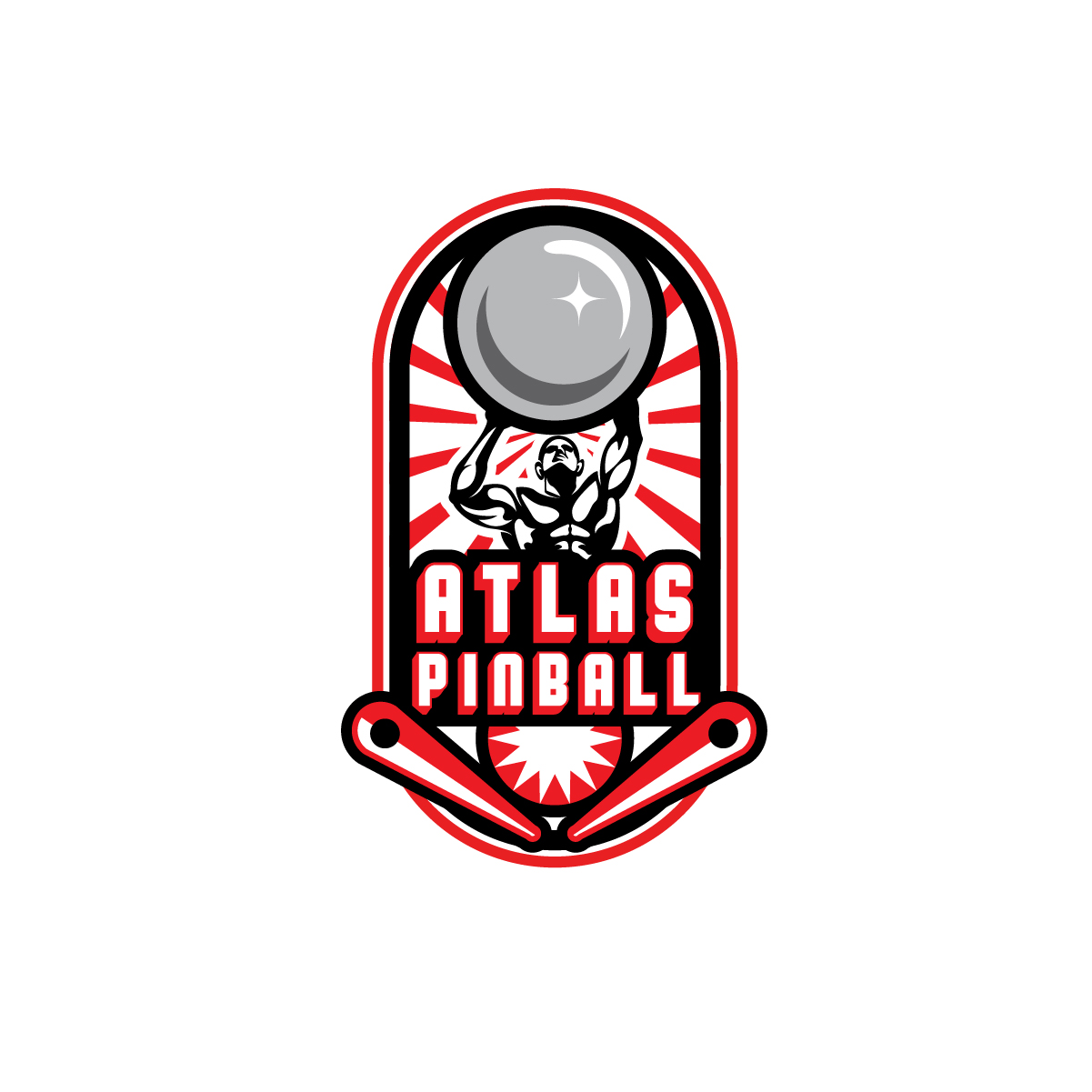 Emblem Logo Design for Atlas pinball
