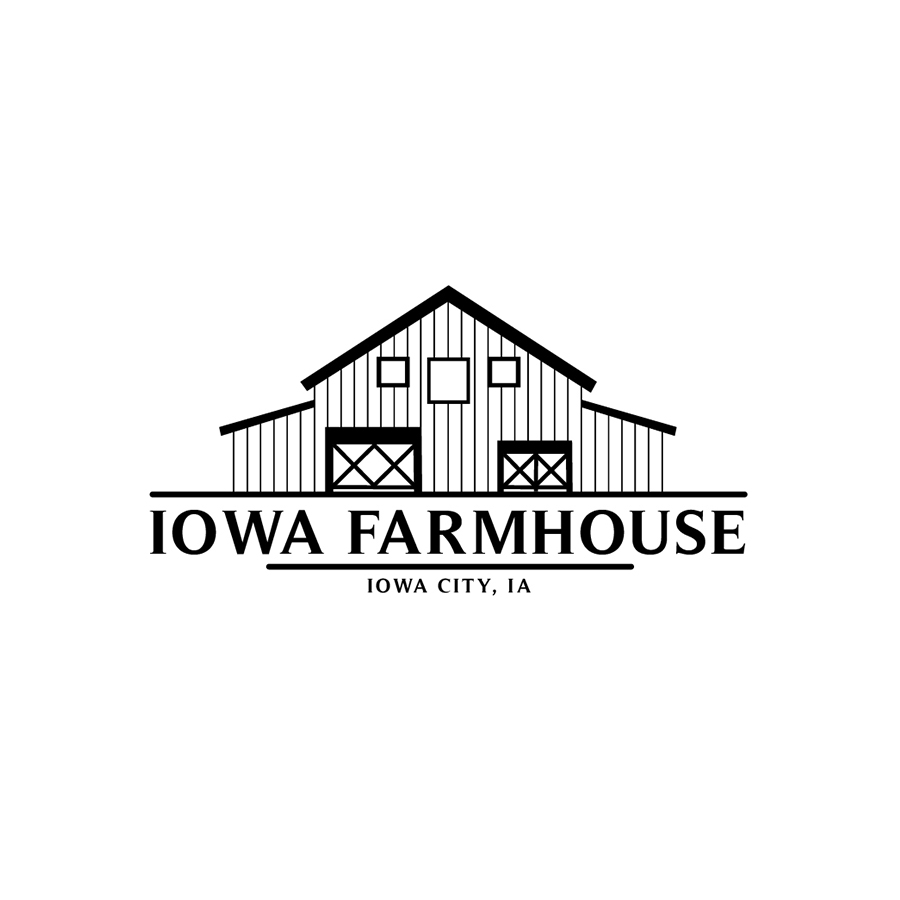 Iconic logo design for Iowa farmhouse
