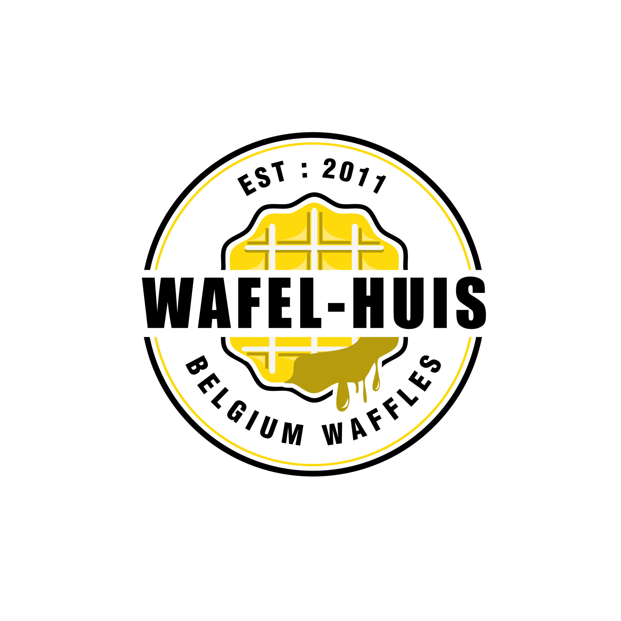 Emblem Logo Designs for Belgium waffle