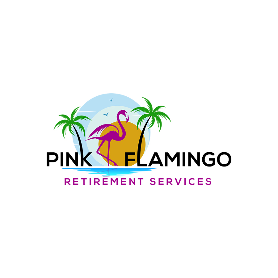 ICONIC LOGO DESIGN FOR Pink Flamingo Retirement Services