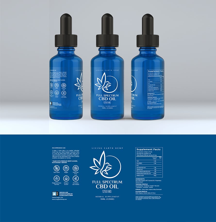 Packaging design for CBD Oil