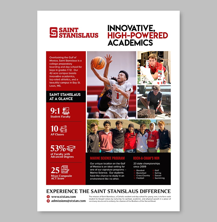 Magazine ad designs for Academic