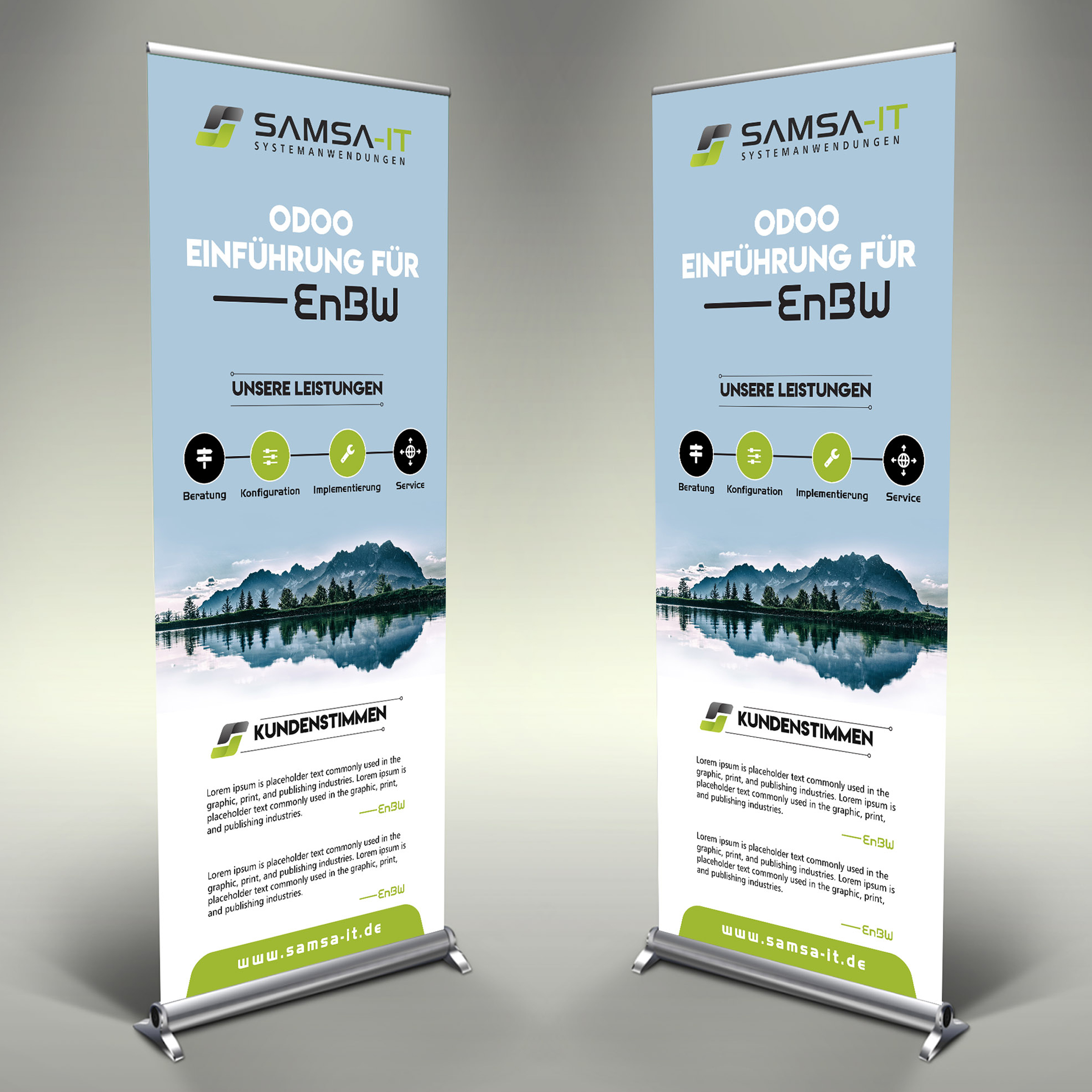 STANDEE DESIGNS FOR AN IT COMPANY