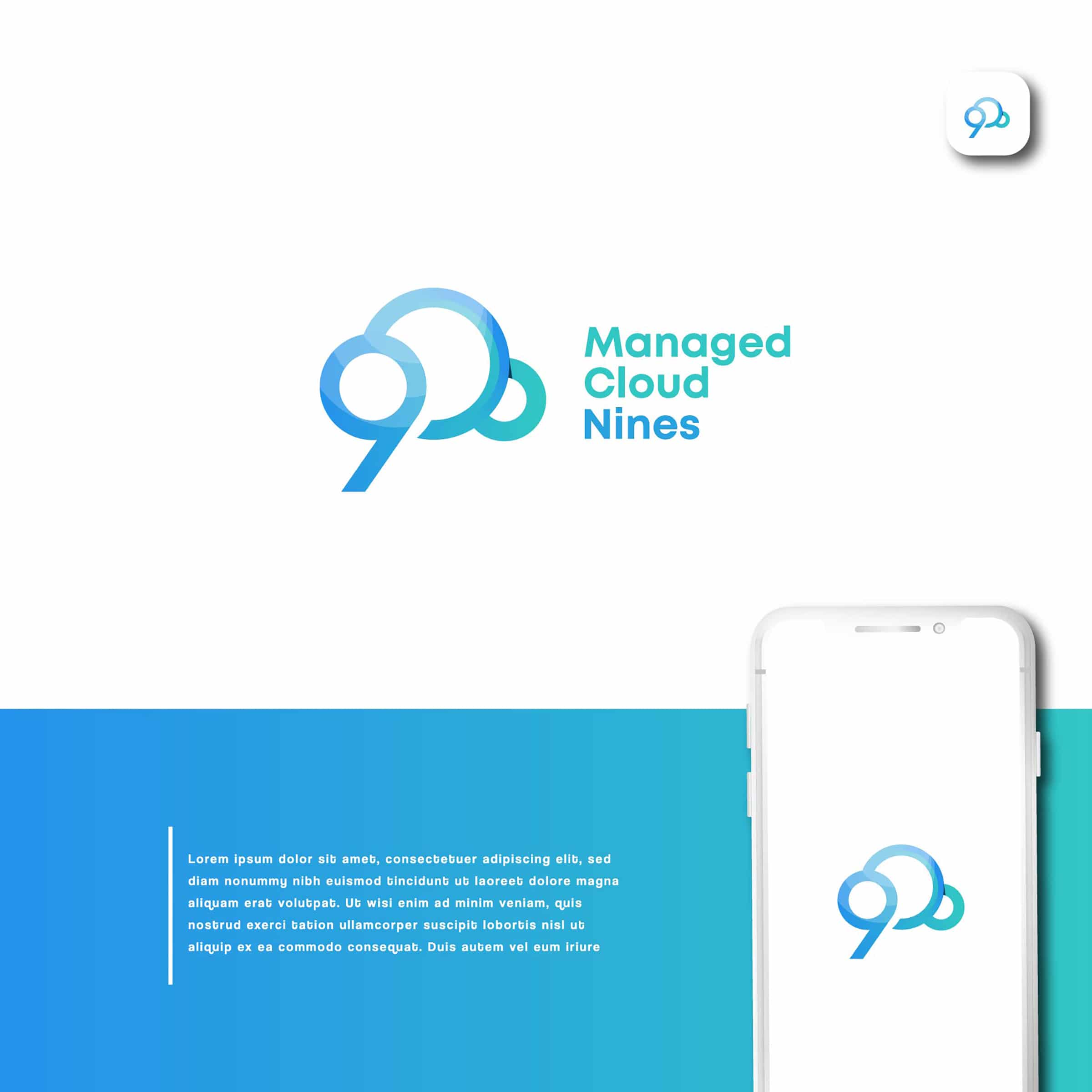 ABSTRACT LOGO DESIGN FOR CLOUD MANAGEMENT