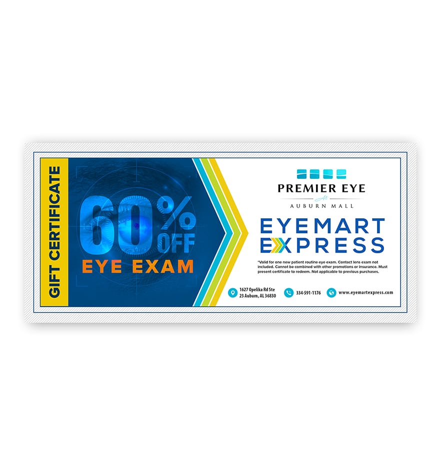 GIFT CARD DESIGN FOR EYEMART