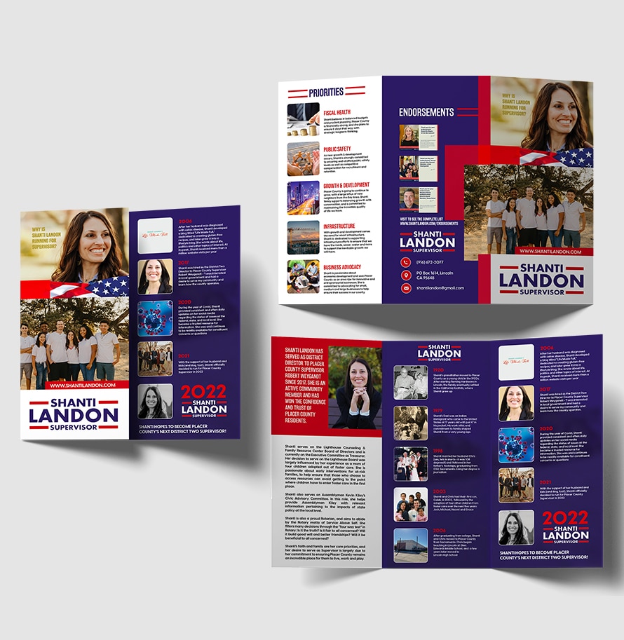 Tri Fold Brochure Design for Shanti London