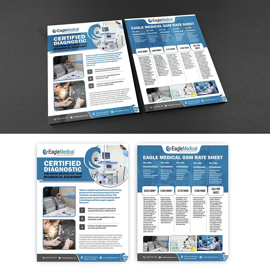 Biomedical Equipment Flyer Design