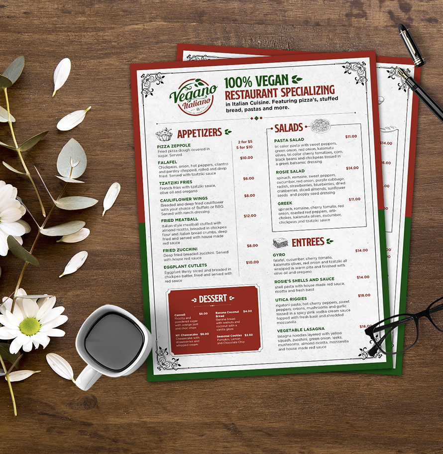 Restaurant Menu Flyer Design