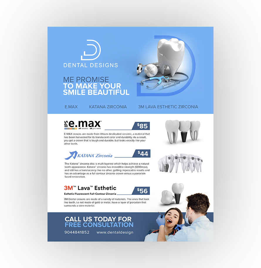 Dental Lab Flyer Design